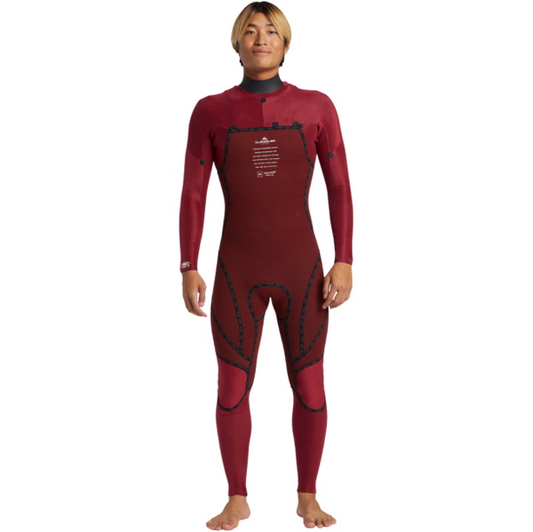 2026 Quiksilver Da Uomo Mercury 3/2mm Chest Zip Muta AQYW103117 - Olympian Blue